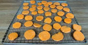 Zoete aardappelen drogen