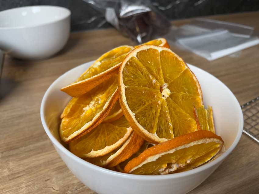 gedroogde sinaasappels