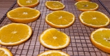 Sinaasappelschijfjes drogen